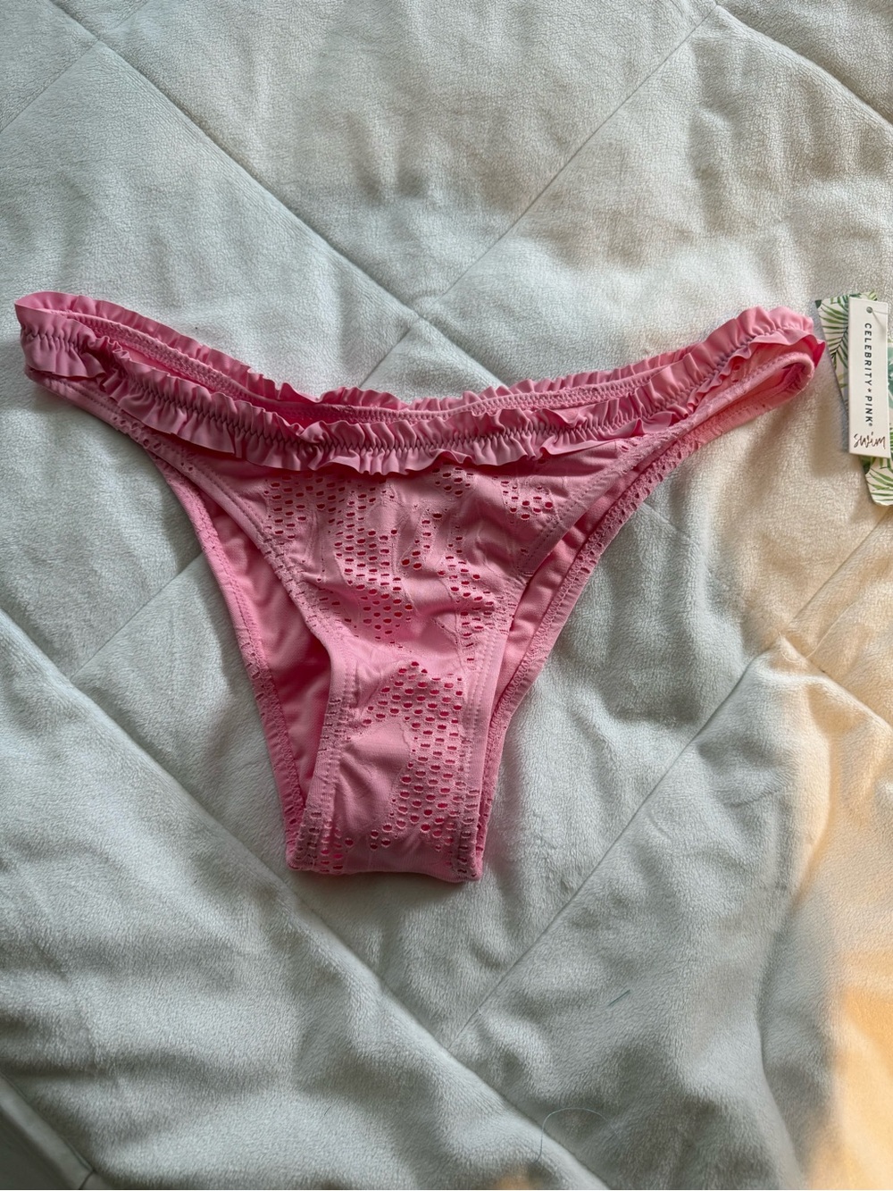 Celebrity Pink Pink Ruffle Bikini Bottoms